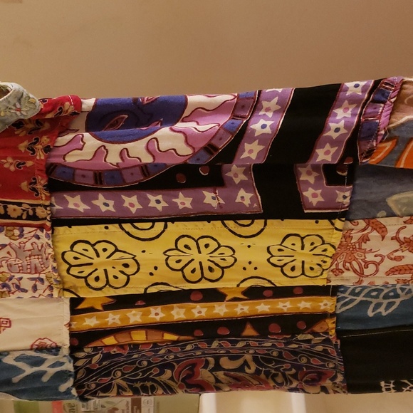 Vintage Sacred Threads Maxi Slip Drss With Side Slips Sz S - Picture 13 of 13